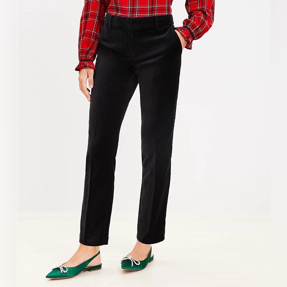 Riviera Slim Pants in Velvet